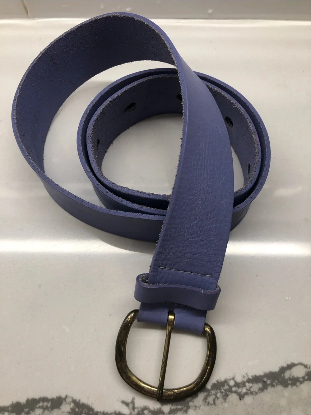 Vintage pastel Purple ESPRIT leather belt M/L - 44 Inches